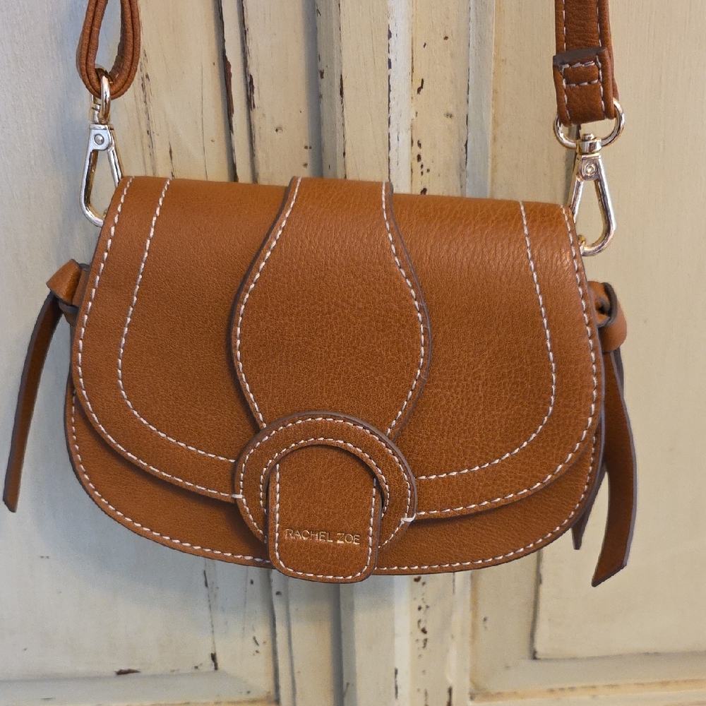 Rachel Zoe Tan Leather Crossbody Bag